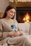 2 Liter Heart Plush Cover Hot Water Bag with Leak-Proof Cover - 5