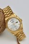 Steel Men's Wristwatch, Waterproof, Double Calendar, Guaranteed, Gold Yellow Color Cord, Black Men's Wristwatch - 2