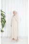 Corded Polo Collar Knitwear Dress - 2