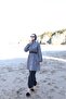 Women's Fully Covered Patterned Zippered Hijab Swimsuit 4-Piece Set with Bonnet and Bag Beachwear Sahar - 2