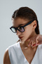 Black Framed Blue Light Protection Sunglasses - 6