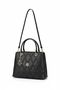 Mother / Women's Quilted Patterned Hand and Shoulder Bag - 3 Compartments, Stylish Daily Bag with Long Strap - 4