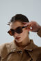Transparent Leopard Pattern Uv Protection Sunglasses - 4