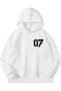 Unisex Men's/Women's Colorful 07 Special Printed Cotton Oversized Hooded Sweatshirt - 2