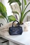 Women's Navy Blue Buckle Detailed Strap Shoulder Bag - 2