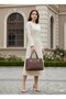 Women's Hand and Shoulder Bag – Premium Series with Gold Accessories - 2