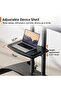 Rolling TV Stand for 32-82 Inch Flat/Curved LED/LCD/OLED TVs, Outdoor Mobile TV Carts on Wheels - 5