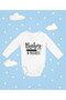 Baby in Progress Written on It Cotton Soft Unisex Snap Fastener Long Sleeve Bodysuit