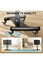 Rolling TV Stand with Wheels for 32-85 Inch LCD LED 4K Flat Screen TVs - 3