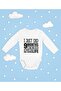 I Just Spent 9 Months Inside! Written Cotton Soft Unisex Snap Fastener Long Sleeve Bodysuit