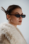 Vintage Women's Glasses Thin Rectangular Modern Uv-Proof Luxury Glasses - 4