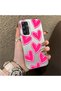 Samsung Galaxy A34 5g Compatible Silicone Edge Hard Back Anti-Fall Case Heart Pattern