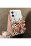 حافظة مضادة للسقوط من السيليكون المتوافقة مع هاتف iPhone 16 ذات حافة صلبة وشكل زهرة جميلة - 4
