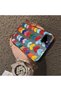 Realme C21Y/C25Y Compatible Silicone Edge Hard Back Anti-Fall Case Colorful Heart - 3