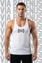 Athlete Printed Men's Stringer Sports Tank Top - Cotton Fitness & Bodybuilding Gym Tank Top - 2
