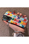 Xiaomi Redmi 10 Compatible Silicone Edge Hard Back Anti-Fall Case Colorful Heart