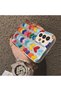 Samsung Galaxy A33 Compatible Silicone Edge Hard Back Anti-Fall Case Colorful Heart - 3