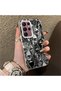 Samsung Galaxy S22 Ultra Compatible Silicone Edge Hard Back Anti-Fall Case Cheetah Figure - 4