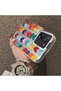 Xiaomi Mi 13T/Mi 13t Pro Compatible Silicone Edge Hard Back Anti-Fall Case Colorful Heart - 3