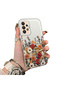 Samsung Galaxy A33 Compatible Silicone Edge Hard Back Anti-Fall Case Beautiful Flower