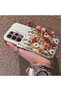 Samsung Galaxy S22 Ultra Compatible Silicone Edge Hard Back Anti-Fall Case Beautiful Flower - 2