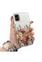 Samsung Galaxy A05 Compatible Silicone Edge Hard Back Anti-Fall Case Beautiful Flower