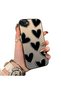 iPhone 7/8/Se 2020 2022 Compatible Silicone Edge Hard Back Anti-Fall Case Heart Pattern - 3