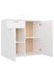 Sideboard White 80x36x75 cm Engineered Wood - 7