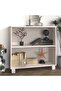 Sideboard HAMAR White 85x35x80 cm Solid Wood Pine
