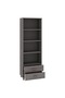 Highboard HAMAR Light Grey 60x35x180 cm Solid Wood Pine - 5
