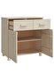 Sideboard HAMAR Honey Brown 79x40x80 cm Solid Wood Pine - 4