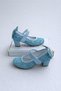 Girls' Evening Dress Shoes Blue Butterfly Sparkling Party -Birthday Heels Girls' Shoes - 2