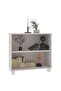 Sideboard HAMAR White 85x35x80 cm Solid Wood Pine - 4