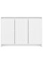 Sideboard White 102x33x75 cm Engineered Wood - 5
