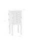 Free Standing Jewelery Cabinet White - 3