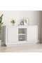 Sideboard White 102x35x60 cm Engineered Wood