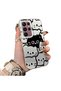 Samsung Galaxy S22 Ultra Compatible Silicone Edge Acrylic Back Sweet Cat Protective Case - 2