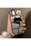 iPhone 11 Compatible Silicone Edge Acrylic Back Sweet Cat Protective Case - 5