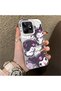Realme C53 Compatible Protective Silicone Edge Acrylic Back Kuromi Case - 4
