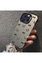 iPhone 15 Compatible Acrylic Back Silicone Edge Bow Protective Case - 7