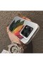 Xiaomi Poco X7 5g Compatible Silicone Edge Acrylic Back Colorful Leaf Protective Case - 4