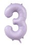 3 Number Lilac Foil Balloons 40 Inch 100 cm
