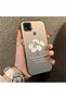 حافظة واقية من السيليكون المتوافقة مع هاتف Xiaomi Poco C31 ذات حافة أكريليك بيضاء على شكل زهرة - 2