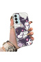 Samsung Galaxy M15 Compatible Protective Silicone Edge Acrylic Back Kuromi Case