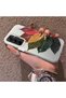 Samsung Galaxy A35 Compatible Silicone Edge Acrylic Back Colorful Leaf Protective Case - 3