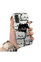 Xiaomi Redmi Note 11 Compatible Silicone Edge Acrylic Back Sweet Cat Protective Case - 3