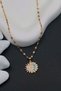 Gold Stainless Steel Necklace Set with Interchangeable Pendant – 3-Piece Women's Necklace - 4