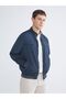 Lcwaikiki Classic Indigo Stand Collar Men's Jacket - 4