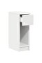 Bedside Cabinet with Drawer White 20x36x60 cm - 4