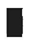 Bedside Cabinet Black Engineered Wood - 2